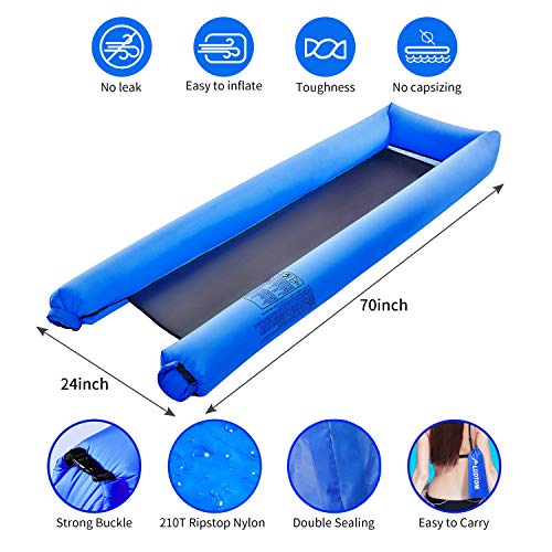 image for ludtom Inflatable Pool Floats Water Hammock for Adults 440lb Capacity 
