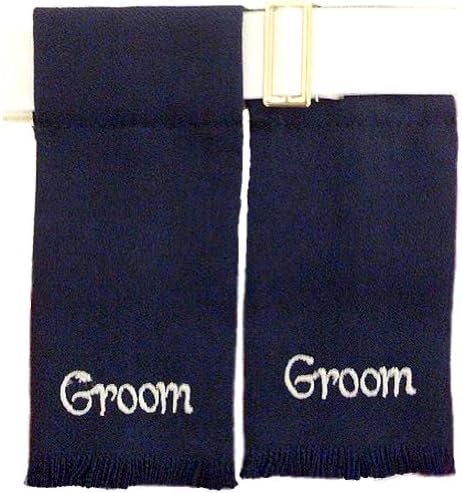 New Navy Groom Kilt Sock Flashes - Made In Scotland
