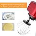 Stand Mixer, 600W Tilt-Head Kitchen Electric Food Mixer with 6-Speed Control, 5-Quart Stainless Steel Bowl, Dough Hook, Whisk, Beater, Splash Guard (red)