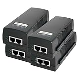BV-Tech Single Gigabit Port Power Over Ethernet Plus PoE+ Injector - 30W - 802.3at - up to 100 Meters (325 Feet) (4 Pack)
