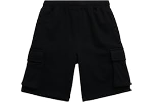 AEROPOSTALE Boys' Active Shorts - Fleece Sweat Shorts with Pockets - Gym Running Performance Athletic Shorts (4-16)