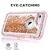 iPhone 8 Plus Case, iPhone 7 Plus Case, iPhone 6(S) Plus 5.5 Case, Modes Wireless 3D Glitter Sparkle Heavy Duty Quicksand Liquid Cover Shockproof Bumper Anti-Drop for IPhone 8 Plus (Rose Gold)
