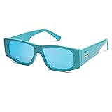 SOJOS Retro Trendy Rectangle Polarized Sunglasses