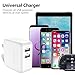 USB Wall Charger, JSAUX 24W Dual USB Ports Travel Charger Compact with Foldable Plug Compatible with iPhone X/8/7/7 Plus/6s/6 Plus, iPad Pro/Air 2/Mini 3/Mini 4, Samsung Galaxy S5/S4 & More