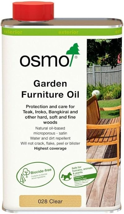 Osmo Garden Furniture Oil Clear Satin 028 1 Litre
