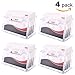 MaxGear Clear Business Card Holder Acrylic Business Card Stand for Desk Plastic Business Card Holder, Single Compartment, Fits 50-60 Business Cards Capacity, 4 Pack