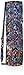 Hugger Mugger Batik Yoga Mat Bag - Blue - beautiful pattern, durable 100% cotton, full lining, adjustable strap, 2 extra zipper pockets
