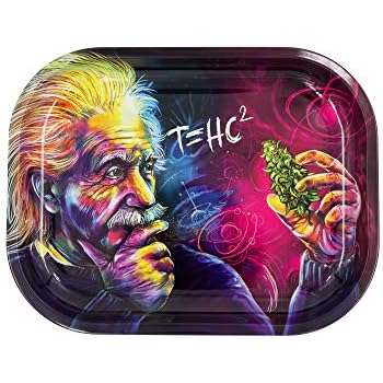 Metal Rolling Tray, T=HC2 Einstein Design by V Syndicate (Small)