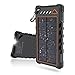 Besyoyo Solar Charger,10000mah Portable Phone Charger Built-in 3 Modes Flashlight for Travel ,2A Max Output Battery Pack Solar Power Bank Dual USB External Solar Phone Charger for iPhone &Android