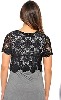 just crochet dress and bolero