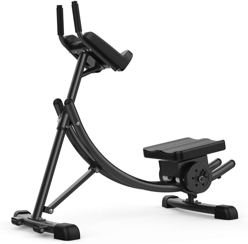 GULU Abdominal Trainer, Foldable Ab Vertical 5 Minute Shaper, Sponge kneeling pad, Sturdy Ab Coaster, Home Fitness Abs Trainer,Black,C