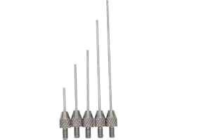 Needle Contact Point Sets for Dial Indicator Depth Gauge 4-48 UNF Thread Shank 1mm Diameter 10mm to 50mm Length (A Set(10/20/