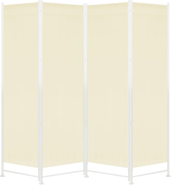 Amazon Ottostyle Jp パーテーション 4連 アイボリー 約 高さ180cm 最大 幅2cm クロース高さ調節可能 間仕切り スクリーン オンライン通販