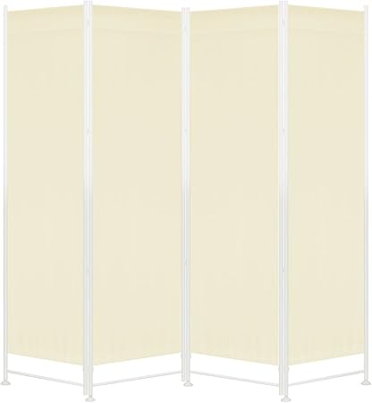 Amazon Ottostyle Jp パーテーション 4連 アイボリー 約 高さ180cm 最大 幅2cm クロース高さ調節可能 間仕切り スクリーン オンライン通販