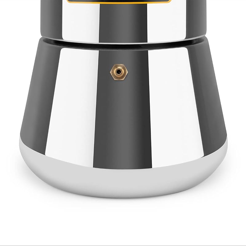 KFI 1260 - Máquina de Café Italiana, 12 Chávenas, Pega, Válvula de Segurança, Aço Inoxidável