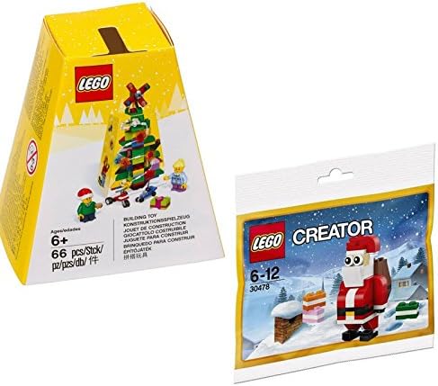 Bundle - LEGO Creator Christmas Set 5004934 and LEGO Creator Santa Clause 30478