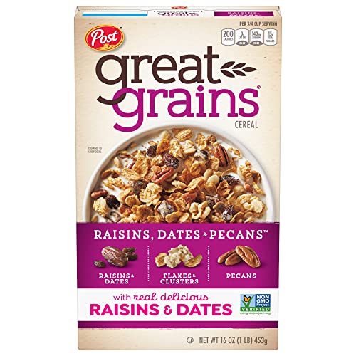 GREAT GRAINS RAISINS DATES AND PECANS BREAKFAST CEREAL,...