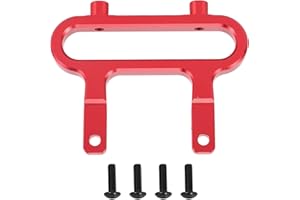 pizarra Aluminum Front Bumper Mount Holder Bracket for 1/10 Redcat Blackout XTE XBE (Pro) Upgrade Parts Accessories,Red
