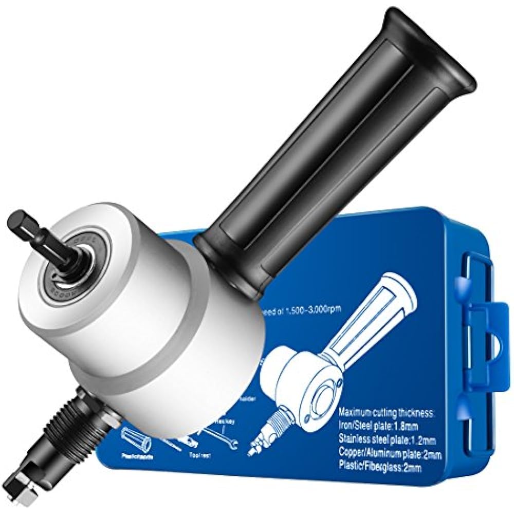 Double Headed Sheet Metal Nibbler Rexbeti Drill Attachment Metal Cutter