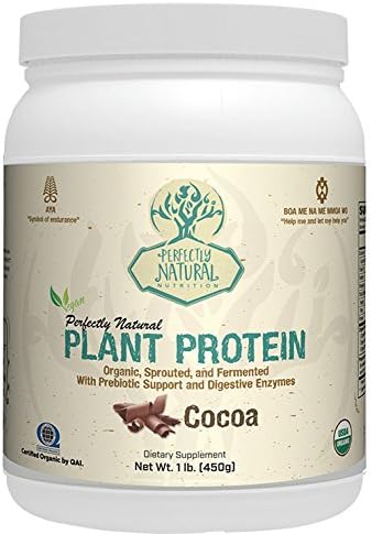Perfectly Organic Plant Protein Powder - Preservative Free, Non-GMO, Gluten Free