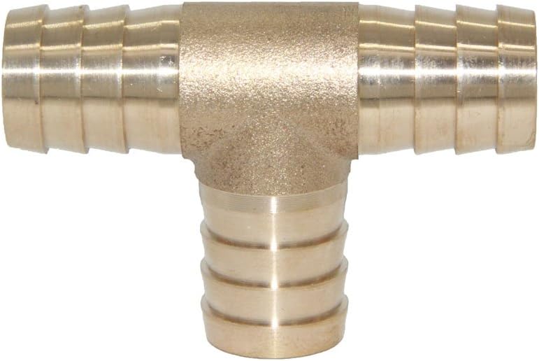 Joywayus 5/8 ID Hose Barb Tee T 3 Way Union Fitting Intersection/Split
