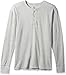 Fruit of the Loom Men's Classic Midweight Waffle Thermal Henley Top, Light Grey Heather, Large