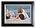 Kiera Grace Karla Picture Frame, 5 by 7 Inch, Black with Brushed Silver Line