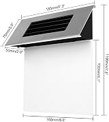 Powstro Verdelif Solar Doorplate Light Stainless Steel Outdoor Number Plaque 4 view 5