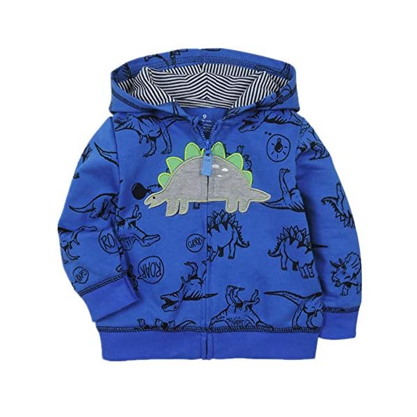 Toddler Boy Crewneck Sweatshirt Dinosaur Shirts Long Sleeve Cartoon Pullover Sweater for Kids - Image 3