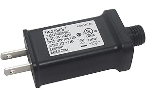 NEHBUJIN 29V 13W LED Power Supply TS-13W29V LED Transformer Raintight IP44 US Plug Adapter, Seasonal-Use LED Driver for LED String Light, Christmas Holiday Lighting (29V 13W)