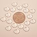 PH PandaHall 20pcs 10mm Half Round Flat Back Clear Glass Dome Cabochons, for Photo Pendant Craft Jewelry Making