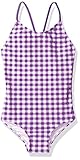 Kanu Surf Big Girls' Lilly Check 1-Pc Swimsuit, Purple, 14