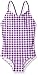 Kanu Surf Big Girls Lilly Check 1-pc Swimsuit, Lilly Purple Check, 14