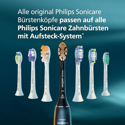Philips Sonicare C3 Premium Plaque Defense, Original Replacement Brush Heads, White, Pack of 4, HX9044/87