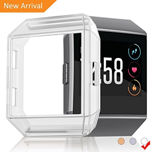 For Fitbit Ionic Case,Dodaug Shockproof Fitbit Ionic Case Frame Protector for Fitbit Ionic Smartwatch (Crystal Clear)