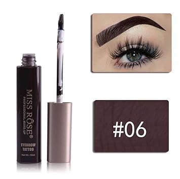 Zreko Professional Eye Brow Tint Makeup Tool Kit Waterproof High Brow 6 Color Pigment Black Brown Henna Eyebrow Gel With Brow Brush