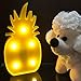 Yellow Pineapple LED Battery Light,Ymhxcy [Chistmas][Birthday party] Kids Room, Living Room, Wedding Party Decor Deco Lamp Romantic Night Table Lamp Home