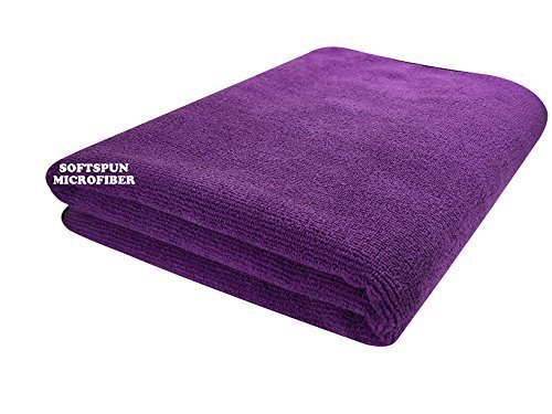 SOFTSPUN Microfiber Bath & Hair Care Towel - 60x120 Cms (Purple)