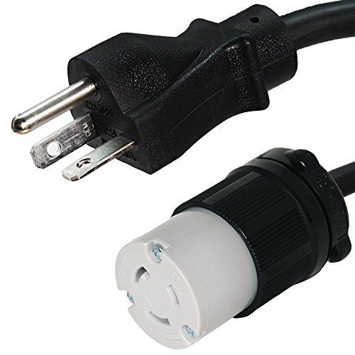 Iron Box NEMA 6-20P to L6-30R Plug Adapter - 1 Foot, 20A/250V, 12/3 SJOOW IBX-5903-01