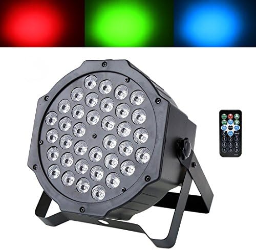 Lilyminiso Par Light with Remote Control 36x1W LED Stage Lighting 7 Channel RGB DMX512 Auto/Sound Activated for Disco DJ Clubs Bar KTV Party