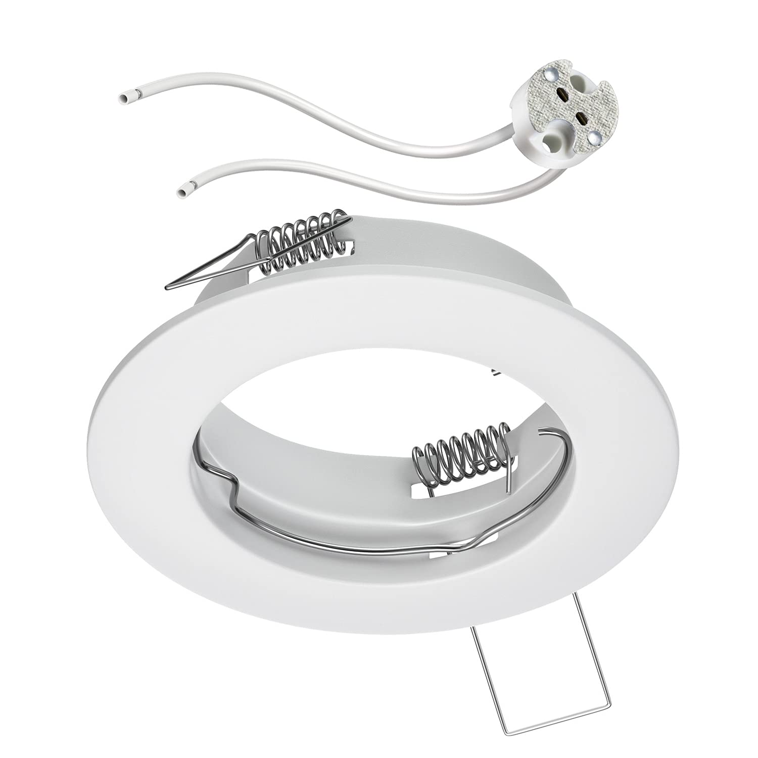 ledscom.de Ceiling mounting Frame Fere Mounting Frame White matt (LED/Halogen/MR16/50mm) incl. GU5.3 Socket