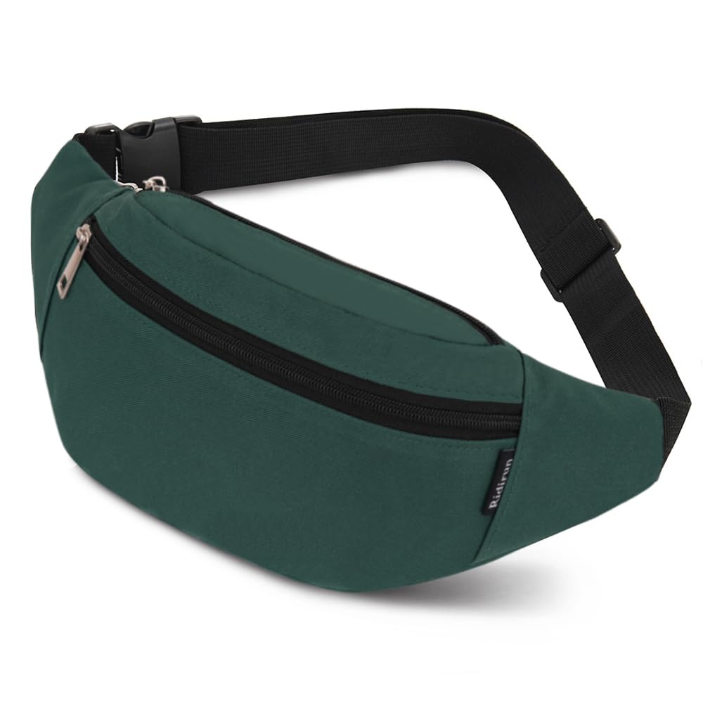 Bumbags and Fanny Packs for Men Women Hiking Running Travel Waterproof Waist Bag Walking Dog Outdoor Sport for Ladies Boys (Olive)