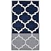 Ottomanson Royal Collection Moroccan Trellis Jute Back Rubberback Runner Rug, 20