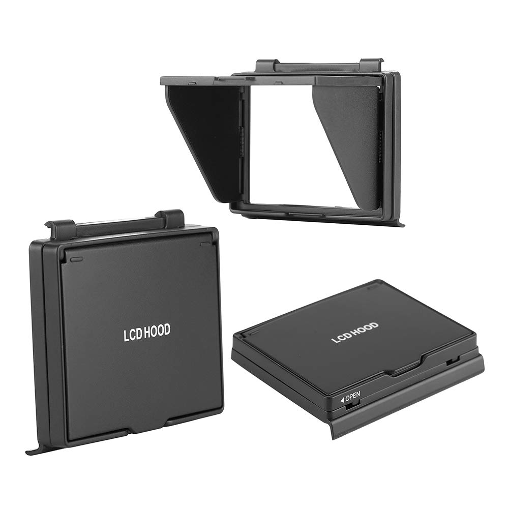 LCD Sun Shade Screen Protector, Professional Camera Sunshade Visor LCD Hood Screen Protector for D850, Pop Up Hood and Foldable Design for Glare Elimination