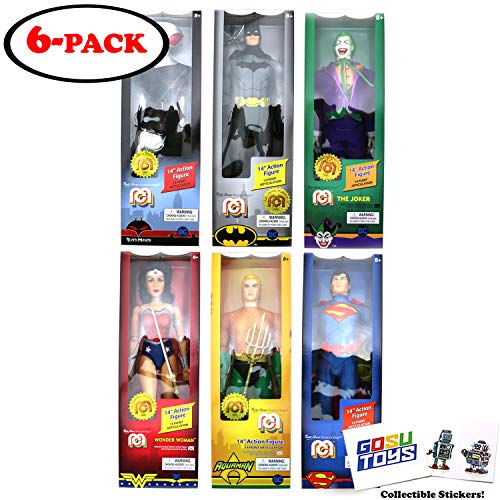 Mego Justice League 14Inch Action Figure (6 Pack) Superman, Batman