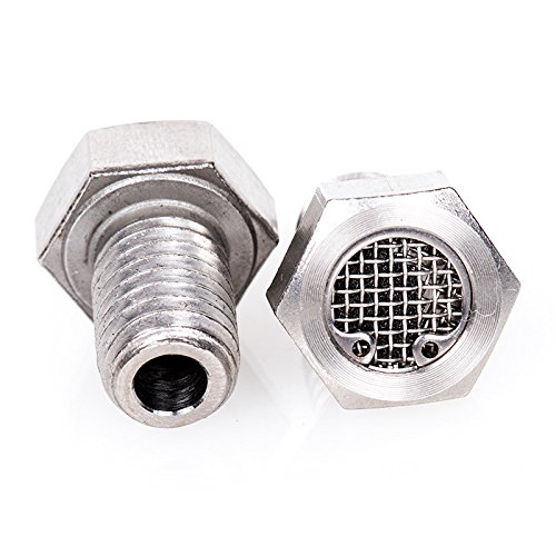 Stainless Steel Bolt Head Breathers for Harley Sportsters Bison