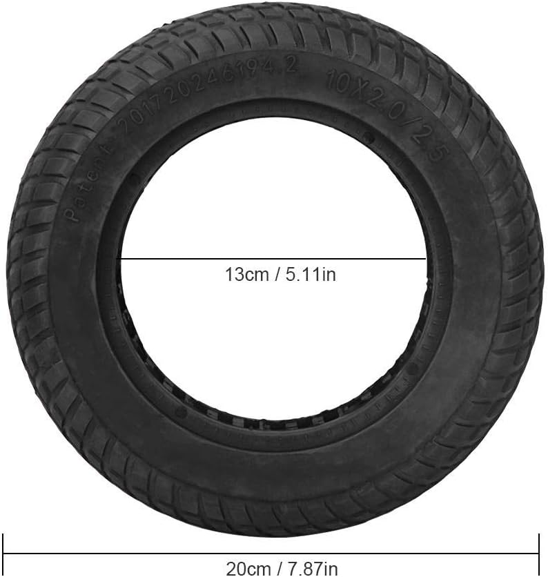 VGEBY1 Scooter Tire,10 inch Explosionproof Tubeless Solid Tire for
