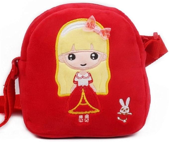 Süße Plüsch-Umhängetasche Für Mädchen - Niedlicher Bär Mit Reißverschluss