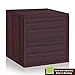 Way Basics,1 shelves Eco Stackable Storage Cube, Cubby Organizer (Tool-Free Assembly and Uniquely Crafted from Sustainable Non Toxic zBoard paperboard), Espresso (11.2