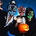 Halloween LED Purge Mask Light up Scary Mask Cool Costume EL Wire for Halloween Cosplay Festival Parties fit Adults Kids Blue